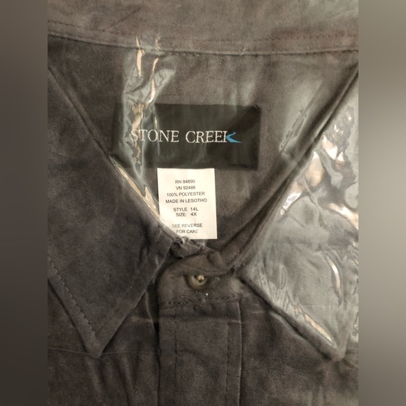 NEW HABAND STONE CREEK LONG SLEEVE DRESS SHIRT - Picture 2 of 3